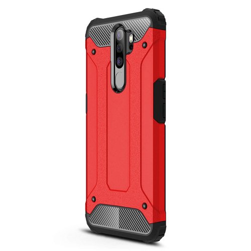 Microsonic Oppo A9 2020 Kılıf Rugged Armor Kırmızı