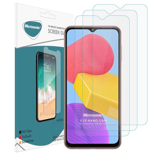 Microsonic Samsung Galaxy M13 Screen Protector Nano Glass Cam Ekran Koruyucu (3`lü Paket)