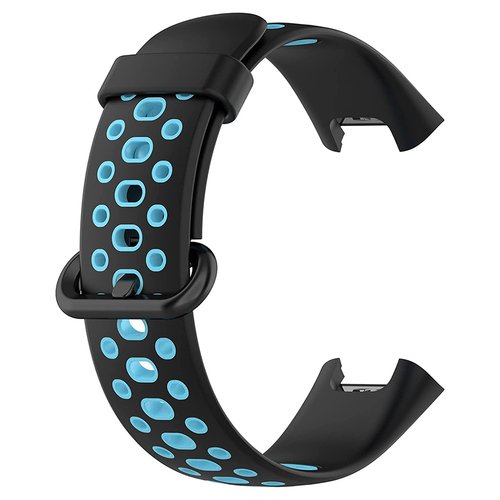 Microsonic Xiaomi Poco Watch Rainbow Band Kordon Siyah Mavi