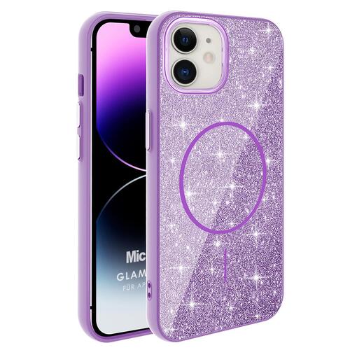 Microsonic Apple iPhone 11 Kılıf GlamGrip Luxe Lila