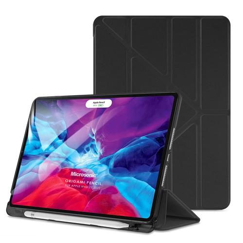 Microsonic Apple iPad Pro 11 2025 Kılıf (A3357-A3358) Origami Pencil Siyah