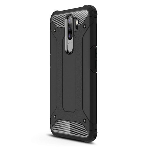 Microsonic Oppo A5 2020 Kılıf Rugged Armor Siyah