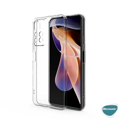 Microsonic Xiaomi Redmi Note 11 Pro Plus Kılıf Transparent Soft Şeffaf