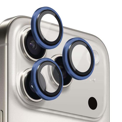 Microsonic Apple iPhone 17 Pro Max Tekli Kamera Lens Koruma Camı Lacivert