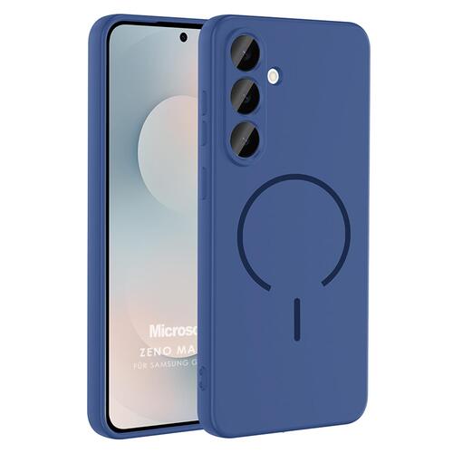 Microsonic Samsung Galaxy A55 Kılıf Zeno MagSafe Lacivert