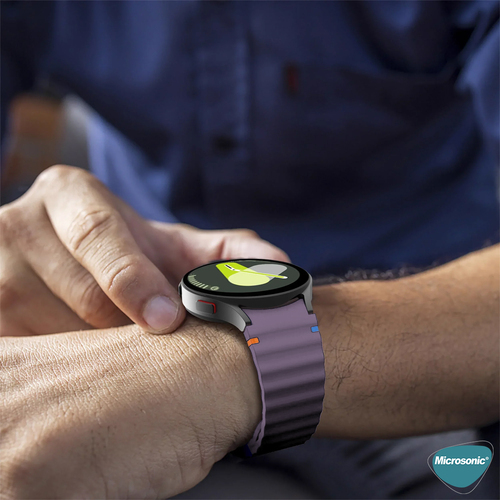 Microsonic Samsung Galaxy Watch 6 Classic 47mm Kordon ProMotion Sport Lila