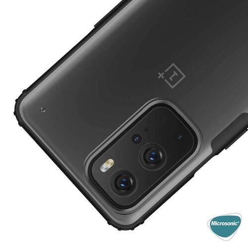 Microsonic OnePlus 9 Pro Kılıf Frosted Frame Kırmızı