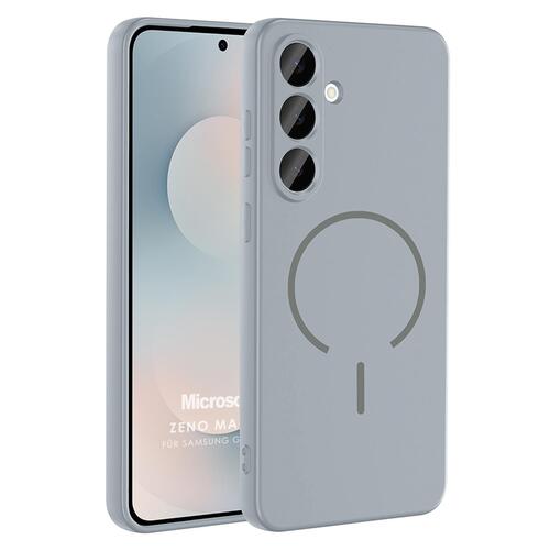 Microsonic Samsung Galaxy A55 Kılıf Zeno MagSafe Gri