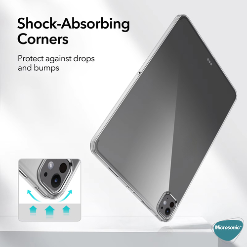 Microsonic Apple iPad Pro 11 2025 Kılıf (A3357-A3358) Transparent Soft Şeffaf