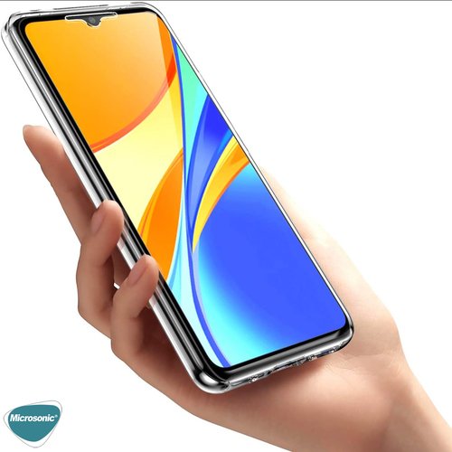 Microsonic Xiaomi Redmi 9C Kılıf 6 Tarafı Tam Full Koruma 360 Clear Soft Şeffaf