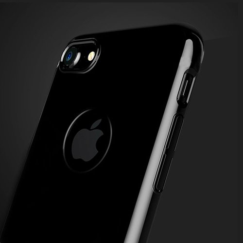 Microsonic Apple iPhone 8 Glitter Soft Case Jet Black