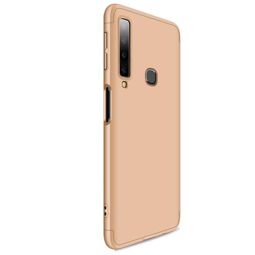 Microsonic Samsung Galaxy A9 2018 Kılıf Double Dip 360 Protective Gold