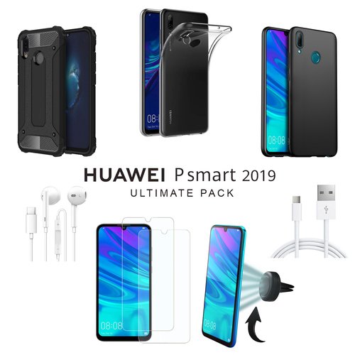 Microsonic Huawei P Smart 2019 Kılıf & Aksesuar Seti