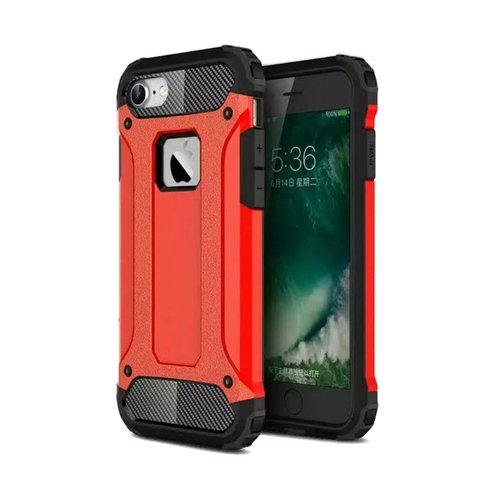 Microsonic Apple iPhone 8 Kılıf Rugged Armor Kırmızı