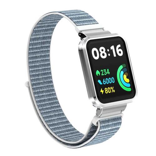Microsonic Xiaomi Poco Watch Hasırlı Kordon Woven Sport Loop Beyaz
