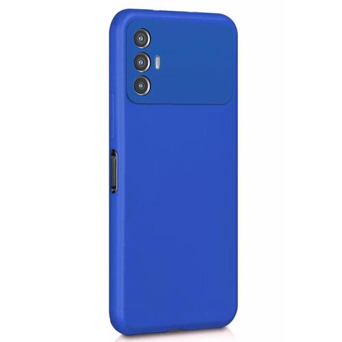 Microsonic Matte Silicone TECNO Spark 8 Pro Kılıf Mavi