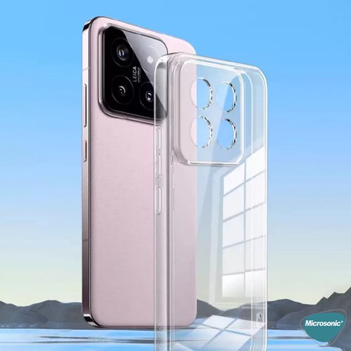 Microsonic Xiaomi Mi 14 Kılıf Transparent Soft Şeffaf