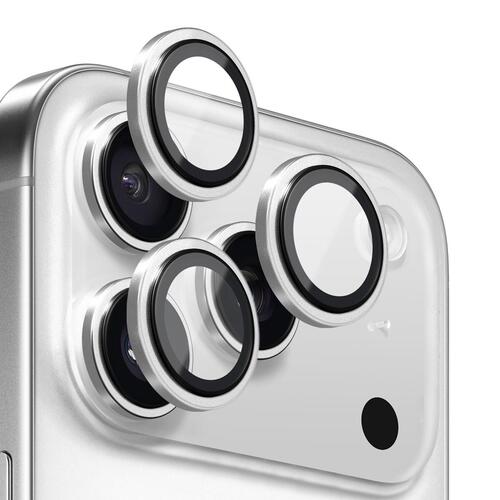 Microsonic Apple iPhone 17 Pro Tekli Kamera Lens Koruma Camı Gümüş