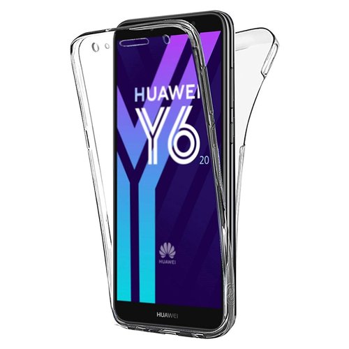 Microsonic Huawei Y6 2018 Kılıf 6 tarafı tam full koruma 360 Clear Soft Şeffaf