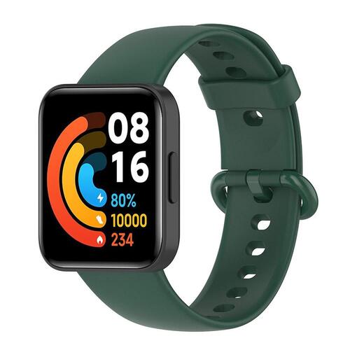 Microsonic Xiaomi Poco Watch Kordon, Silicone Sport Band Yeşil