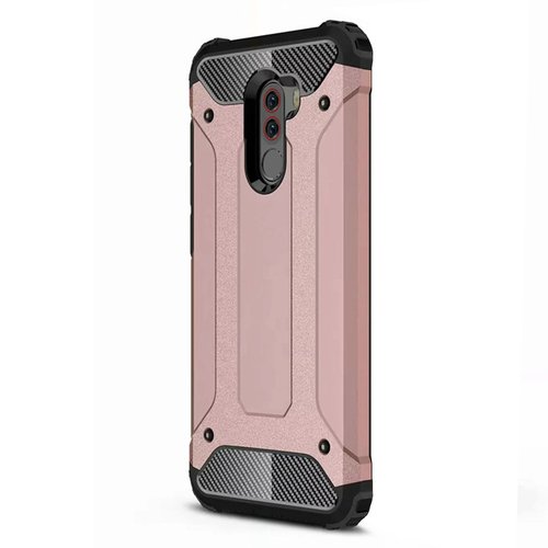 Microsonic Xiaomi Pocophone F1 Kılıf Rugged Armor Rose Gold