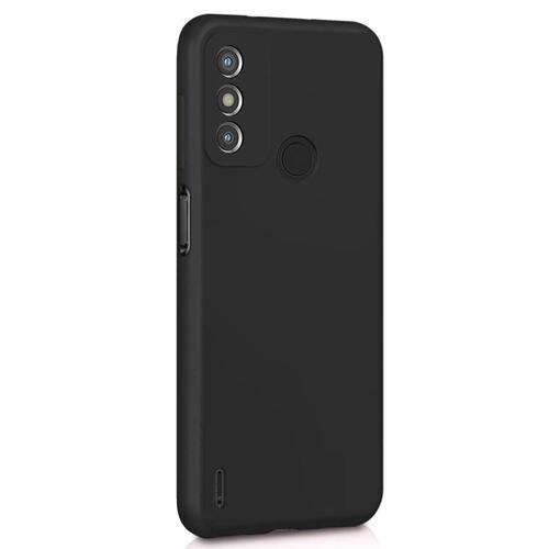 Microsonic Matte Silicone TECNO Spark 6 Go Kılıf Siyah