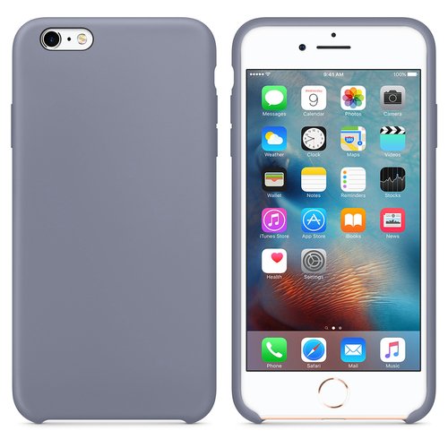 Microsonic Apple iPhone 6S Kılıf Liquid Lansman Silikon Lavanta Grisi