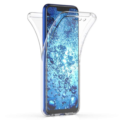 Microsonic Huawei Mate 20 Lite Kılıf 6 tarafı tam full koruma 360 Clear Soft Şeffaf