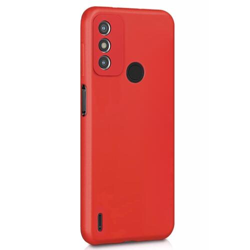 Microsonic Matte Silicone TECNO Spark 6 Go Kılıf Kırmızı