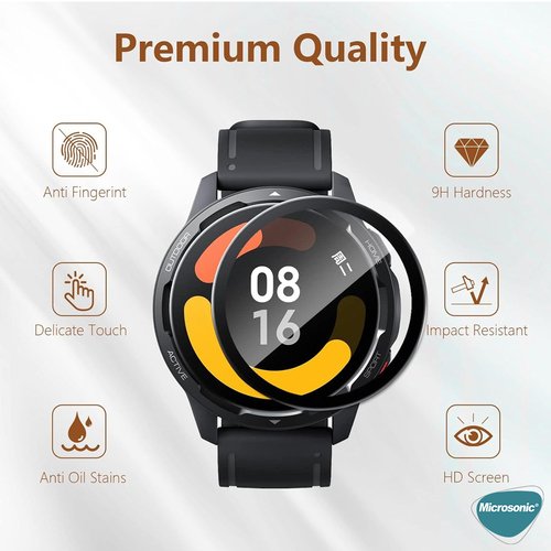 Microsonic Xiaomi Watch S3 Tam Kaplayan Nano Cam Ekran Koruyucu Siyah