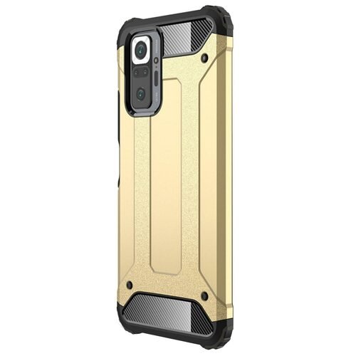 Microsonic Xiaomi Redmi Note 10 Pro Kılıf Rugged Armor Gold