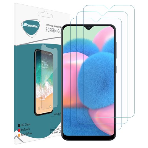 Microsonic Samsung Galaxy A30s Ekran Koruyucu Nano Cam (3'lü Paket)