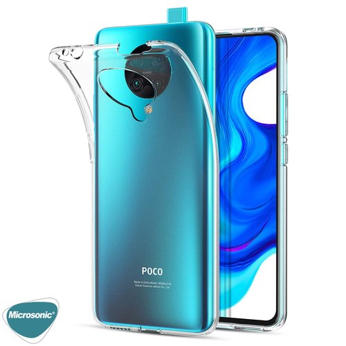 Microsonic Xiaomi Poco F2 Pro Kılıf Transparent Soft Beyaz