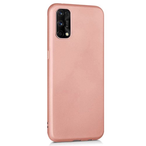 Microsonic Matte Silicone Realme 7 Pro Kılıf Rose Gold