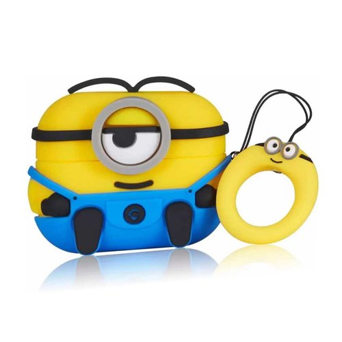 Microsonic AirPods Pro Kılıf Cartoon Figürlü Silikon Minion Stuart