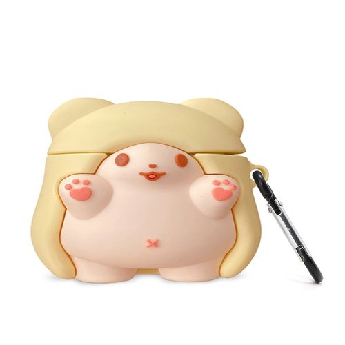 Microsonic AirPods Pro Kılıf Cartoon Figürlü Silikon Cloak Bear