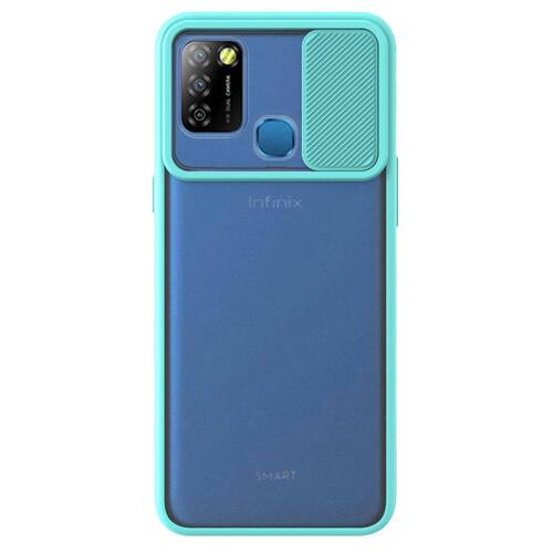 Microsonic Infinix Smart 5 Kılıf Slide Camera Lens Protection Turkuaz