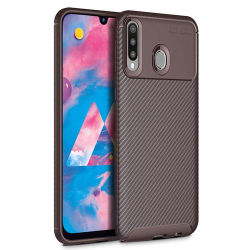 Microsonic Samsung Galaxy M30 Kılıf Legion Series Kahverengi