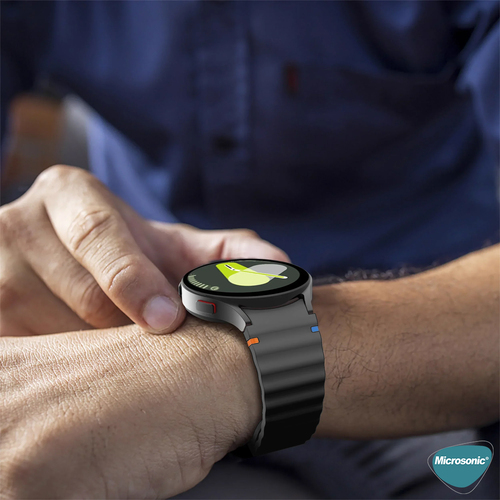 Microsonic Samsung Galaxy Watch 6 Classic 47mm Kordon ProMotion Sport Koyu Gri