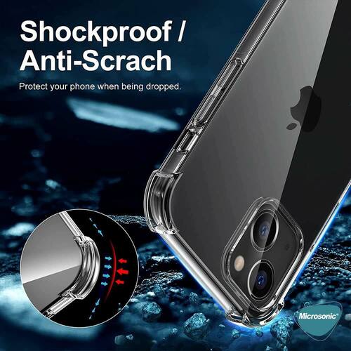 Microsonic Apple iPhone 13 Kılıf Shock Absorbing Şeffaf