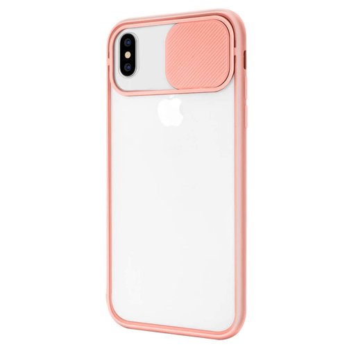 Microsonic Apple iPhone XS Max Kılıf Slide Camera Lens Protection Pembe