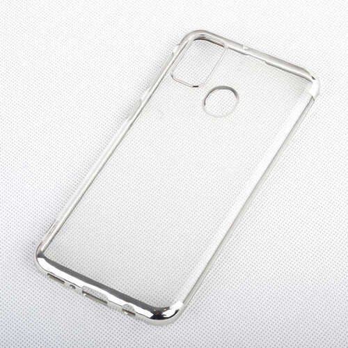 Microsonic Samsung Galaxy M31 Kılıf Skyfall Transparent Clear Gümüş