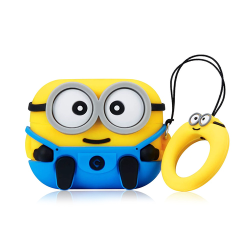 Microsonic AirPods Pro 3 Kılıf Cartoon Figürlü Silikon Crtn-Fgr-Mn-Bb