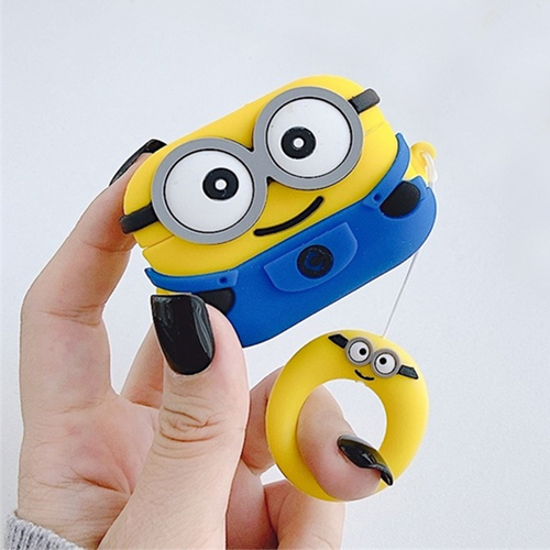 Microsonic AirPods Pro 3 Kılıf Cartoon Figürlü Silikon Crtn-Fgr-Mn-Bb