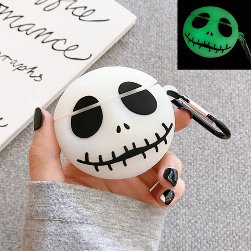 Microsonic AirPods Pro Kılıf Cartoon Figürlü Silikon Jack Skellington