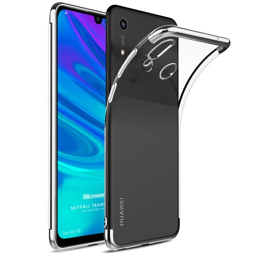 Microsonic Huawei Y6s 2019 Kılıf Skyfall Transparent Clear Gümüş