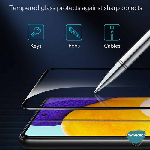 Microsonic Xiaomi Redmi Note 13 4G Tam Kaplayan Temperli Cam Ekran Koruyucu Siyah
