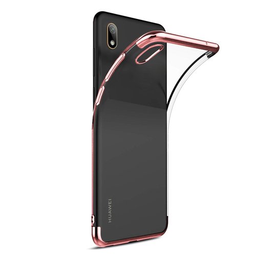 Microsonic Huawei Y5 2019 Kılıf Skyfall Transparent Clear Rose Gold