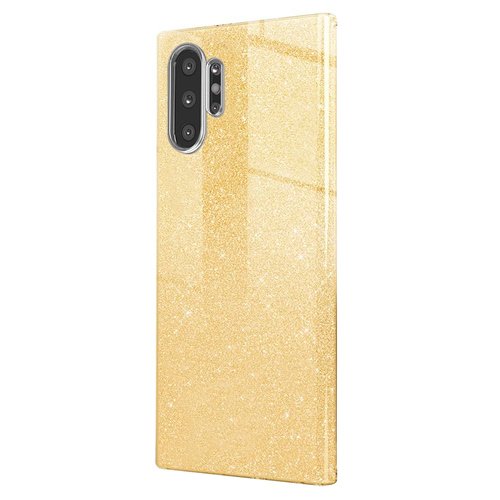 Microsonic Samsung Galaxy Note 10 Plus Kılıf Sparkle Shiny Gold