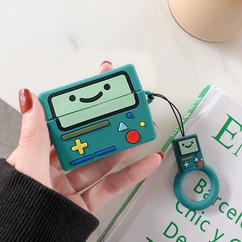 Microsonic AirPods Pro Kılıf Cartoon Figürlü Silikon Gameboy BMO